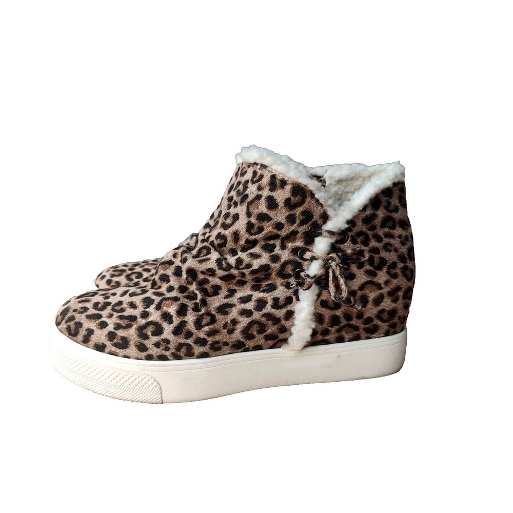 Very G Women's leopard rica Jayden Style boots in Taupe Size 10